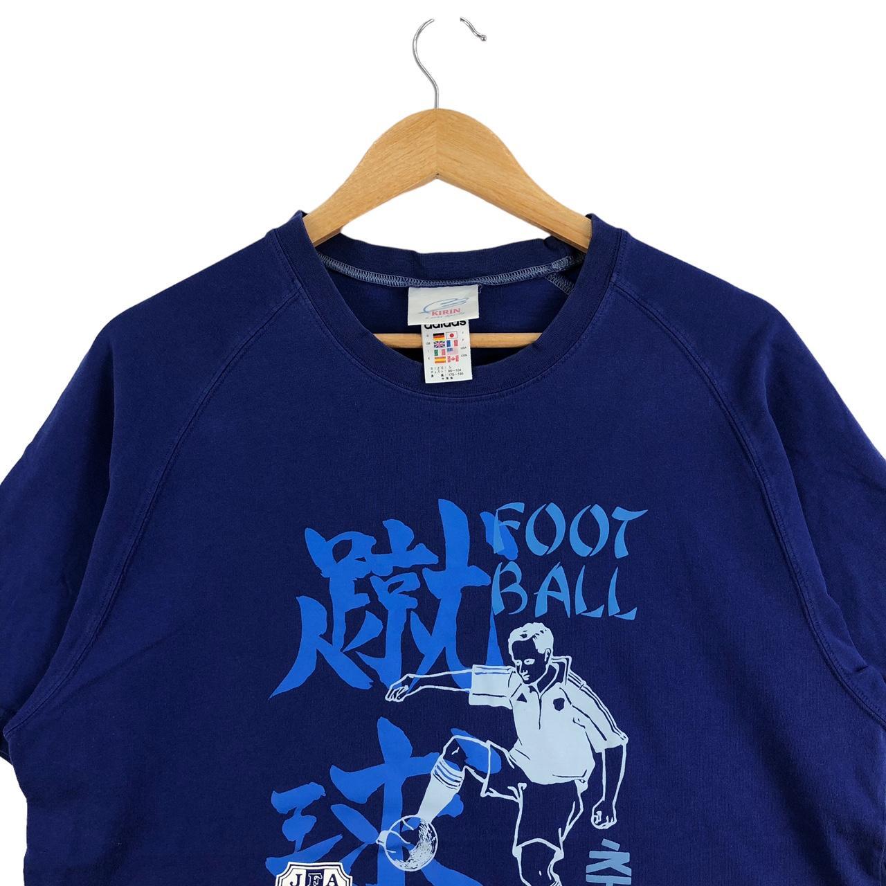 Vintage 90s ADIDAS Kirin Japan Football T-Shirt | Depop