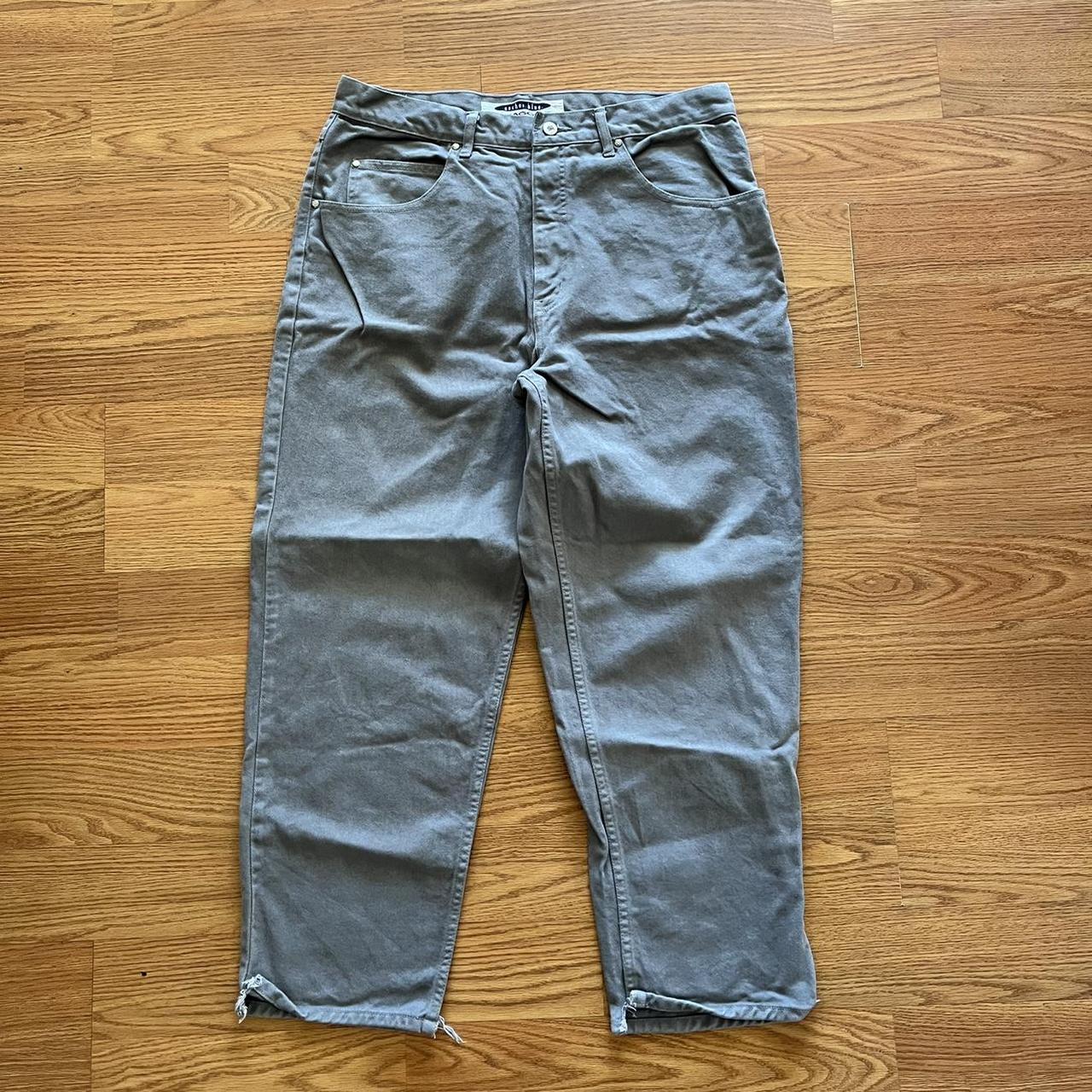 Anchor Blue Men's Grey Jeans | Depop