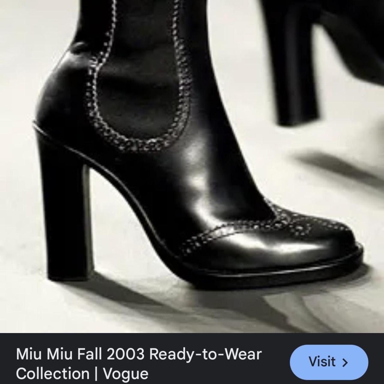 Miu Miu Women's Boots - Black - US 9 – Miu Miu Fa… - image 6