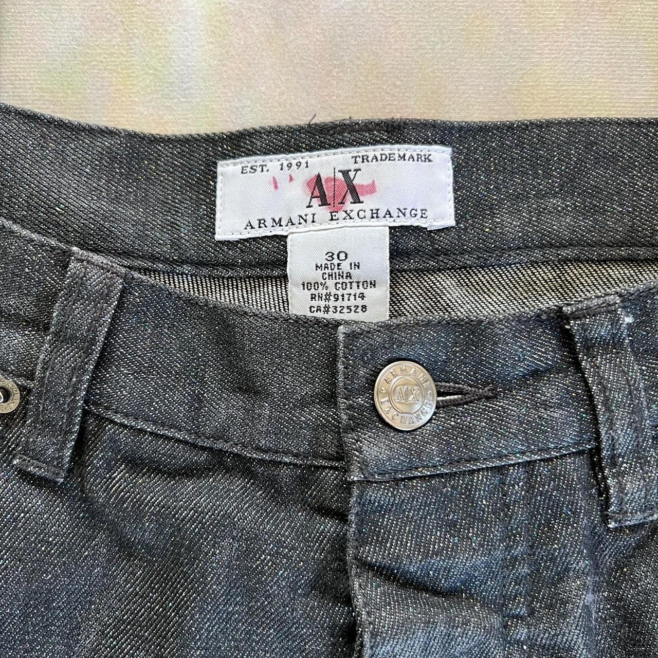 Armani Exchange Women's Black Jeans | Depop