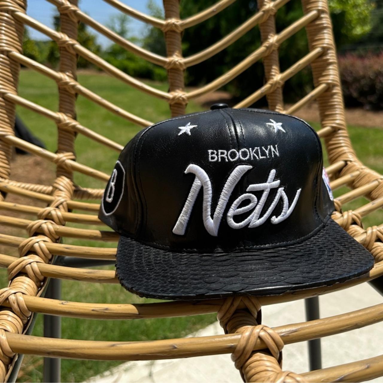 Brooklyn nets leather hat online