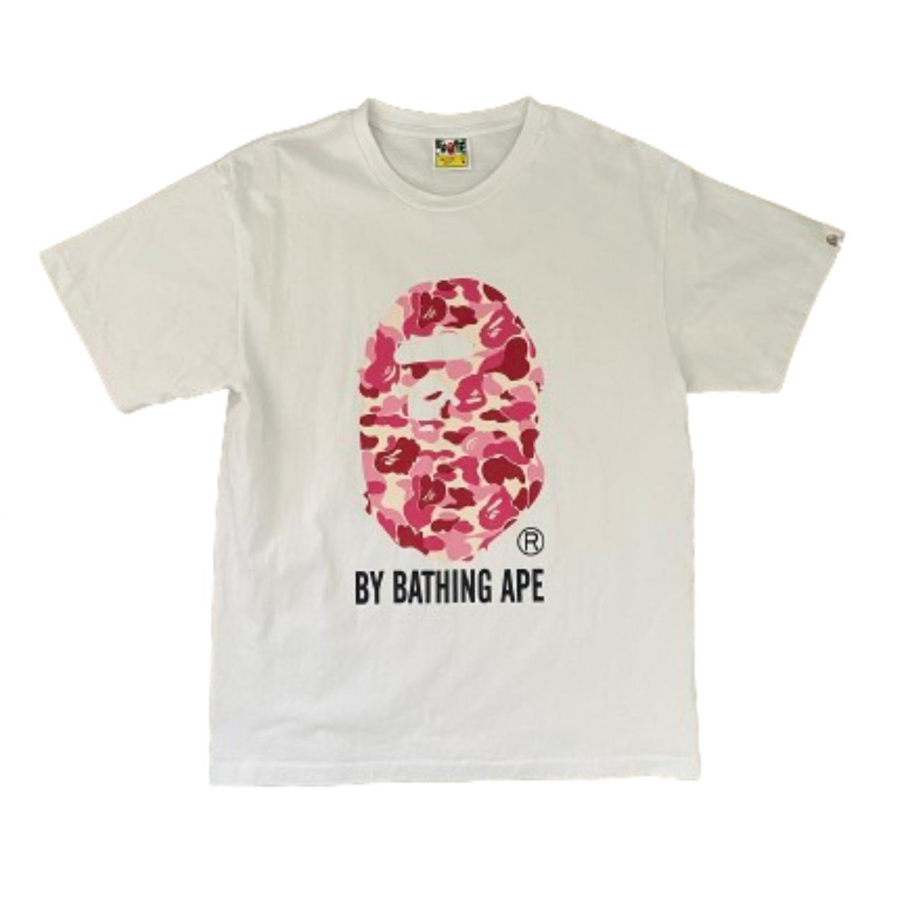 pink camo bape shirt