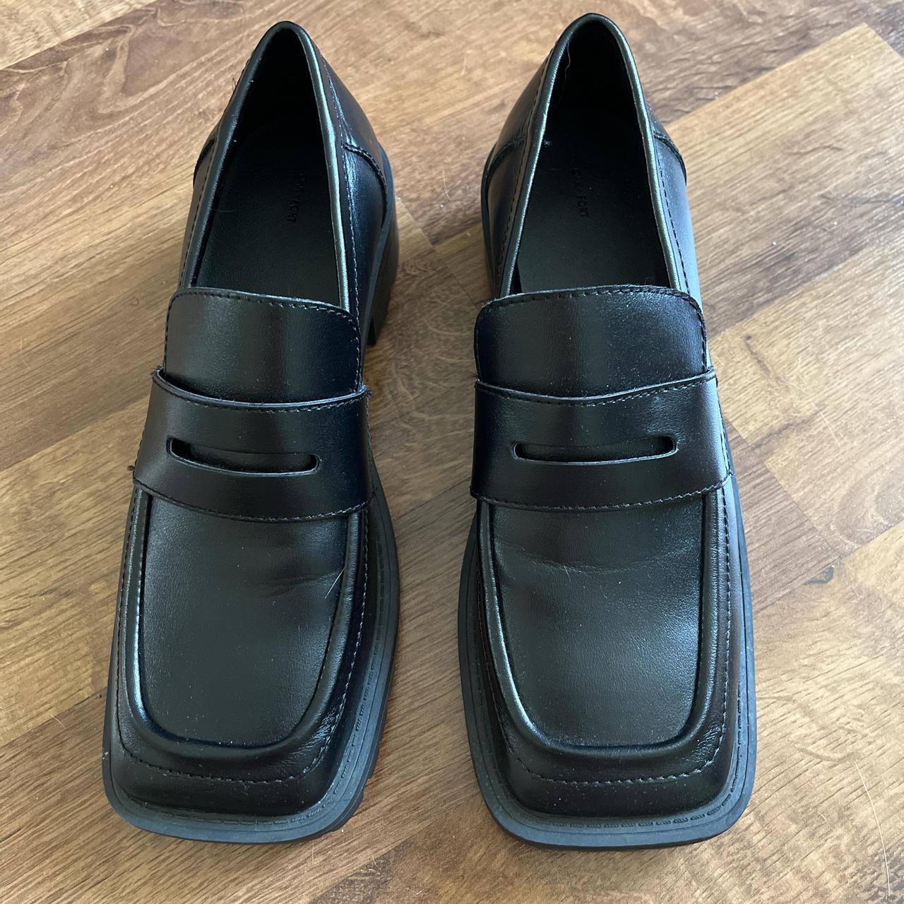 Oak + Fort Square Toed Penny Loafers. Originally - Depop