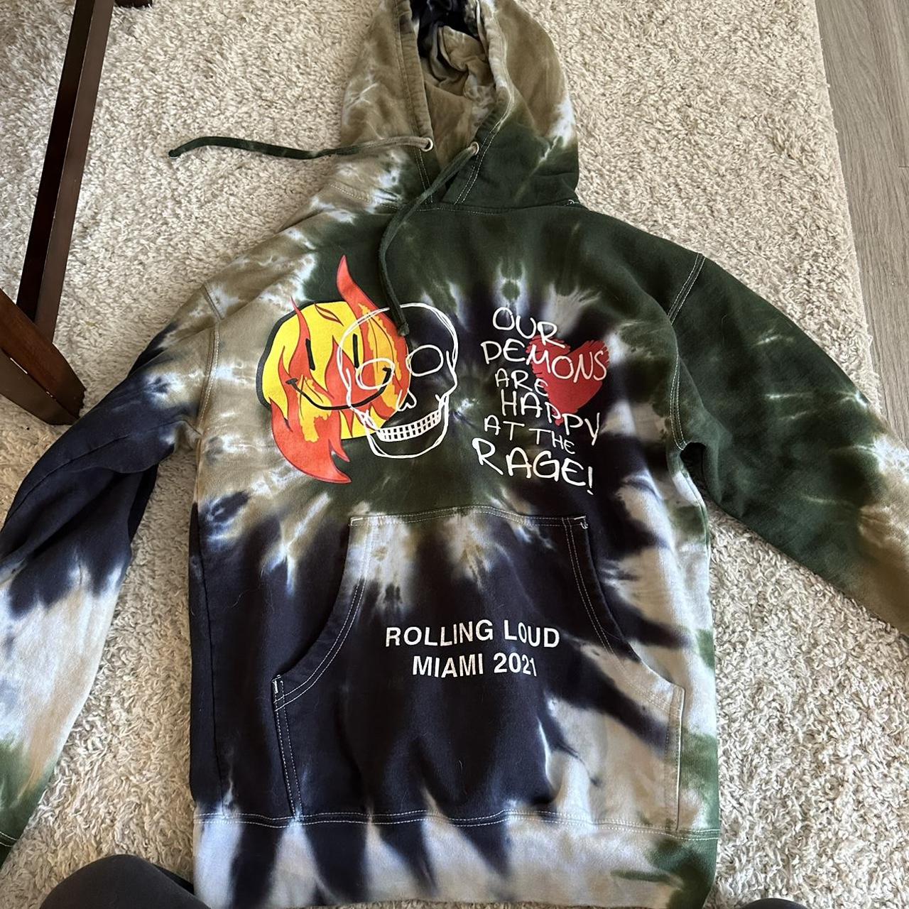 Tie-dye hoodie TRAVIS SCOTT astroworld merch europe tourts men