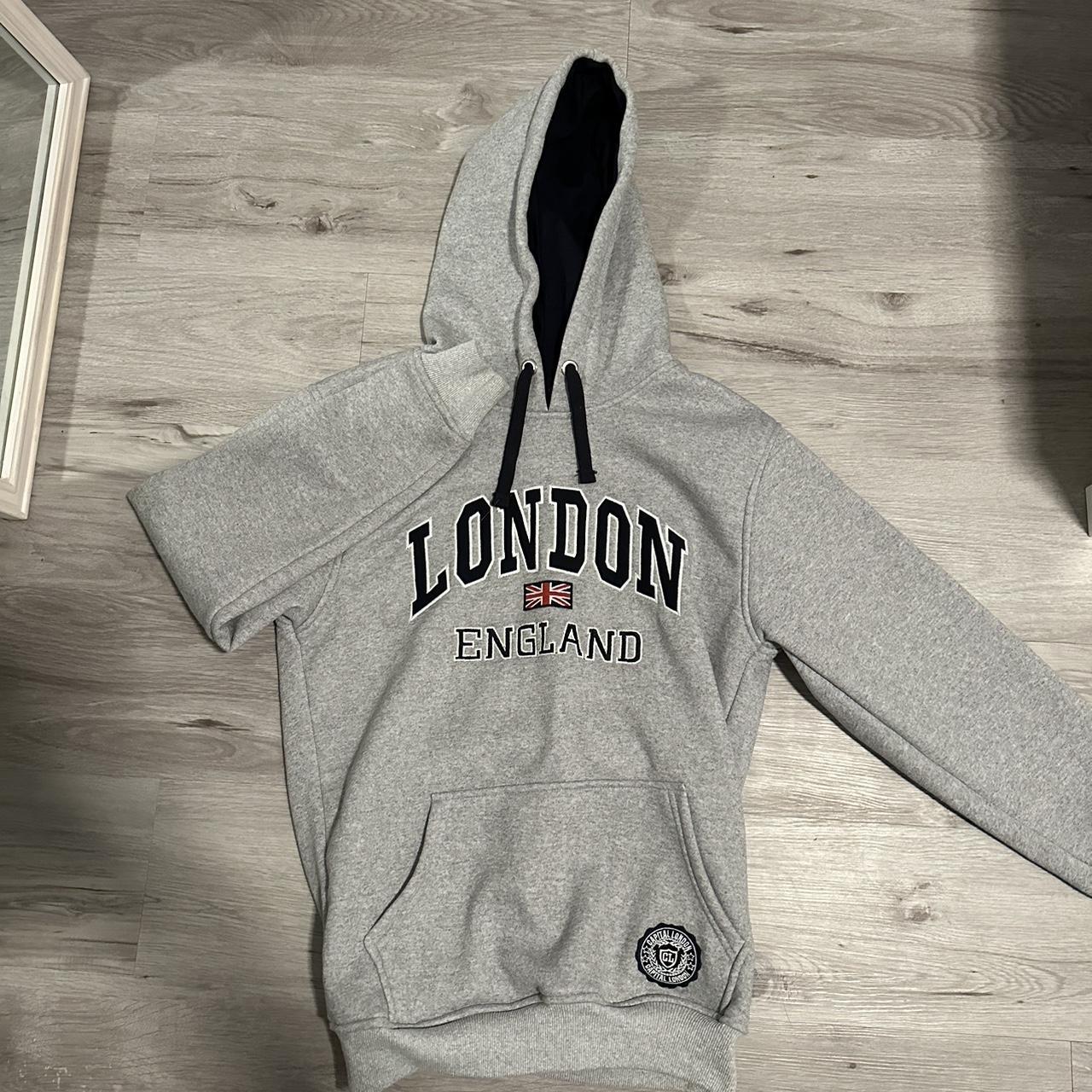 London, England hoodie | Size: LG | Worn once - in... - Depop