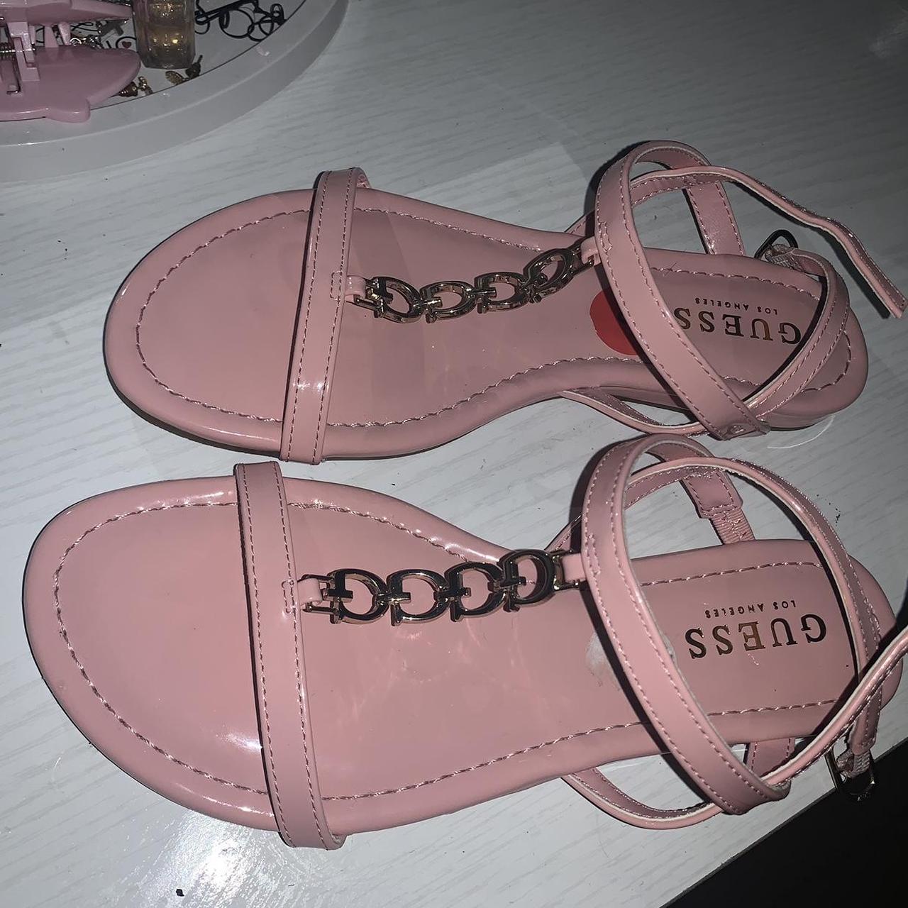 Guess on sale sandals pink