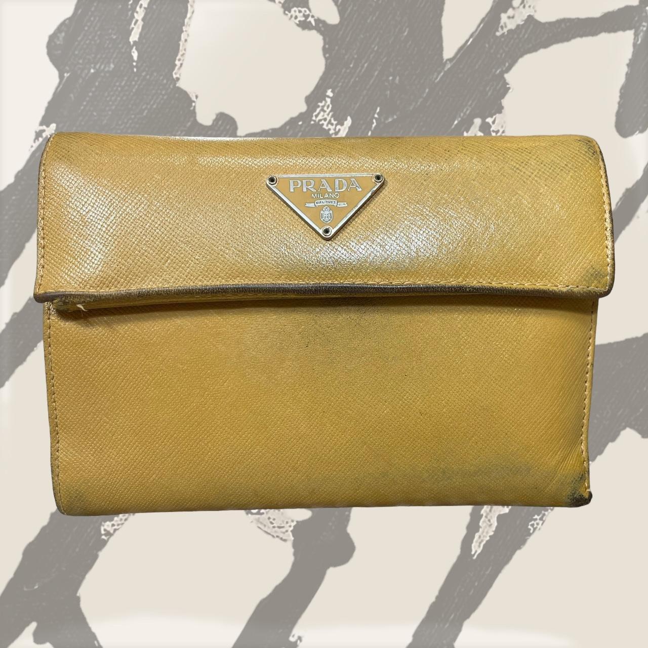 Prada yellow purse hot sale