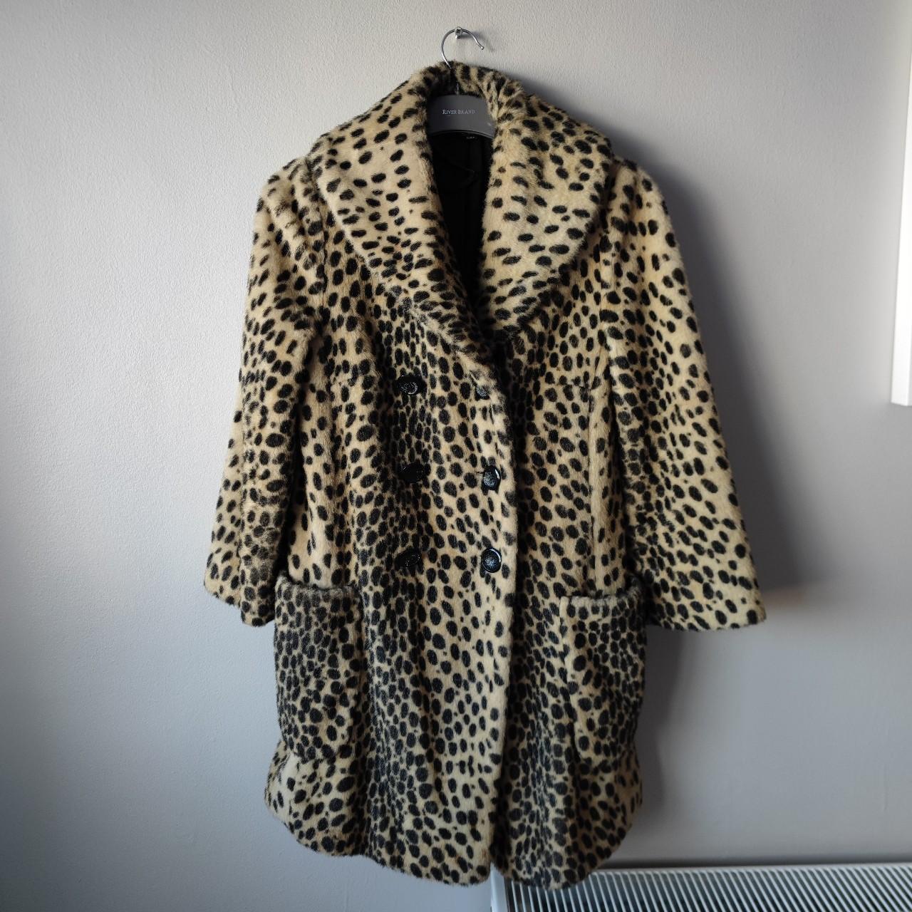 Topshop leopard deals print coat