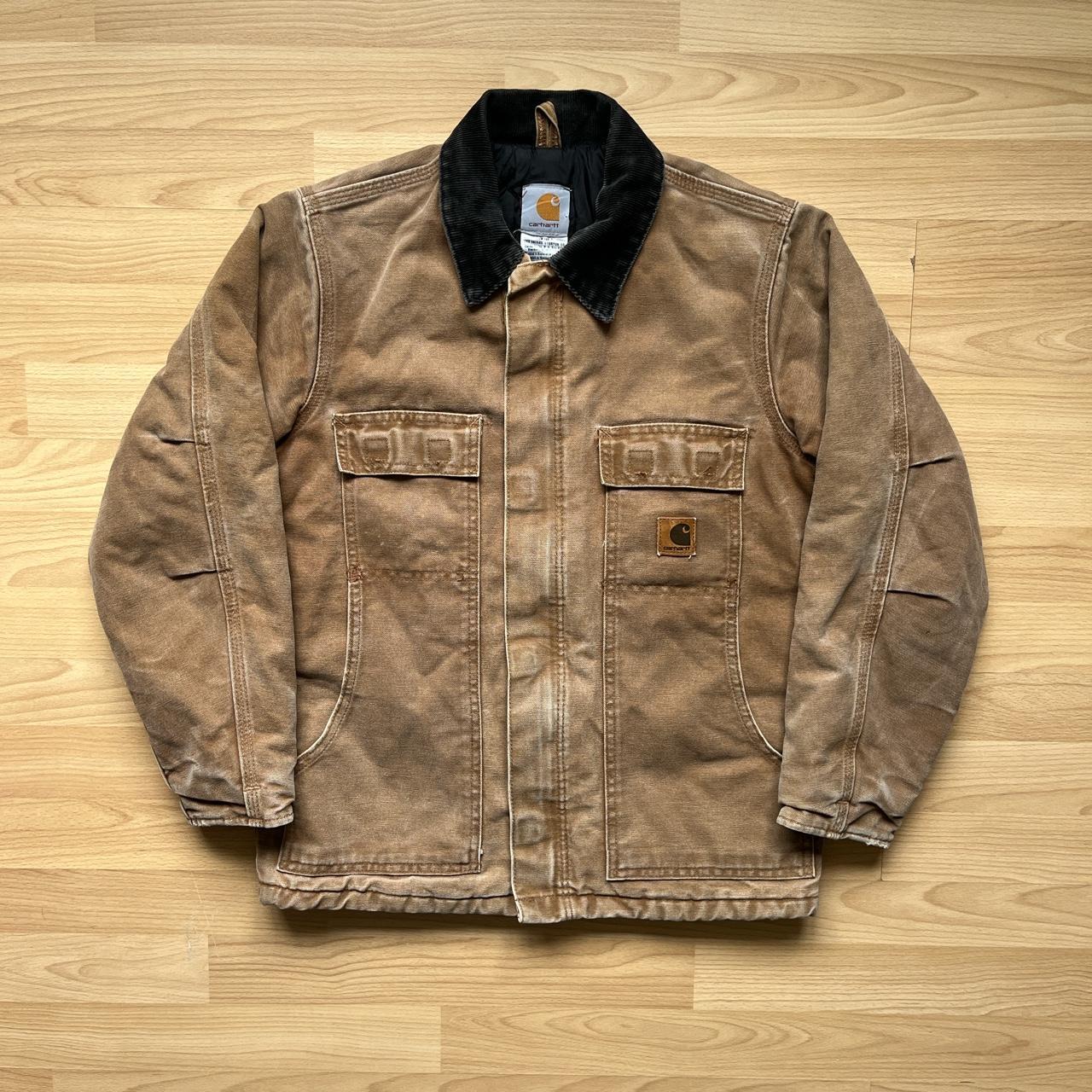 Carhartt jacket brown Workwear jacket in brown... - Depop