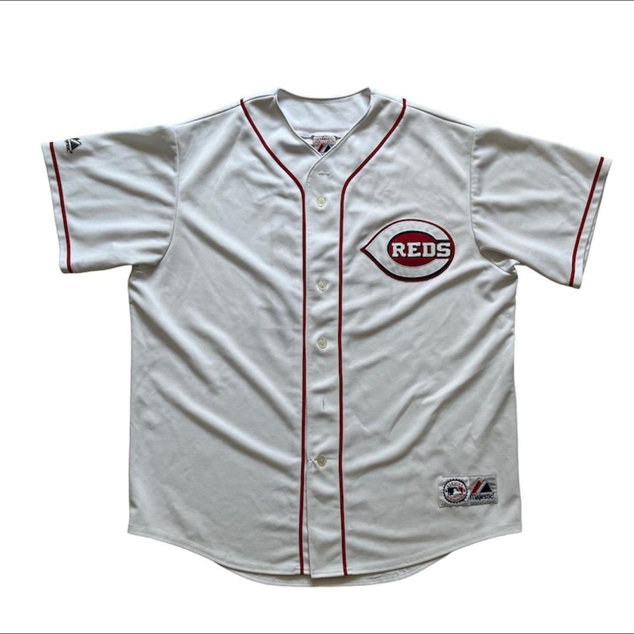 Vintage Majestic Cincinnati Reds Jersey Men's Size - Depop