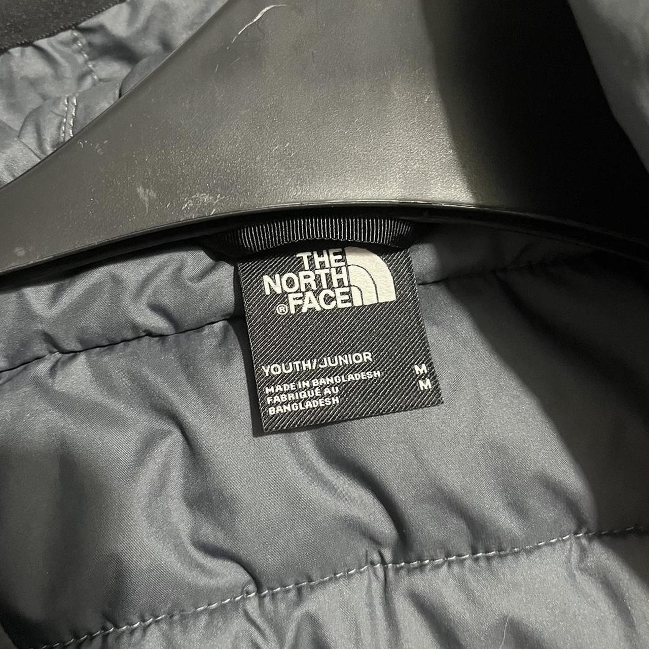Grey North face Junior Medium Jacket Too late to... Depop