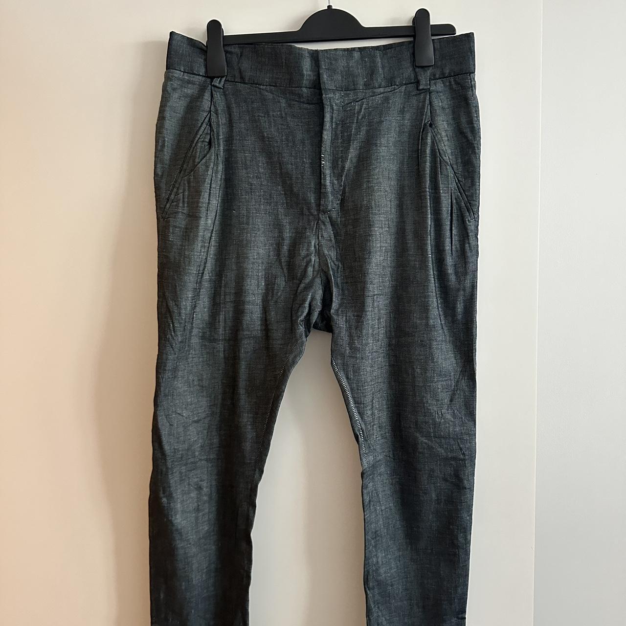 Haider Ackermann Cropped Straight Cut Trousers with Thorn Embroidery |  Elixirgallery