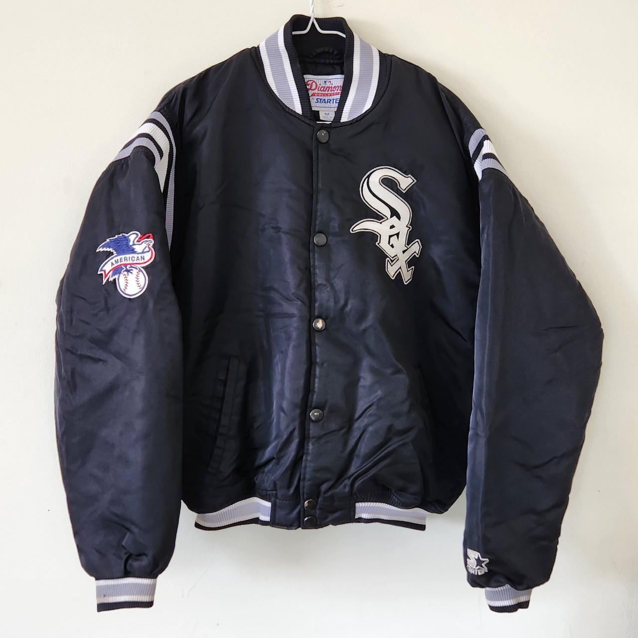 Vintage 90s Medium Starter Chicago White Sox Retro MLB Windbreaker Jacket