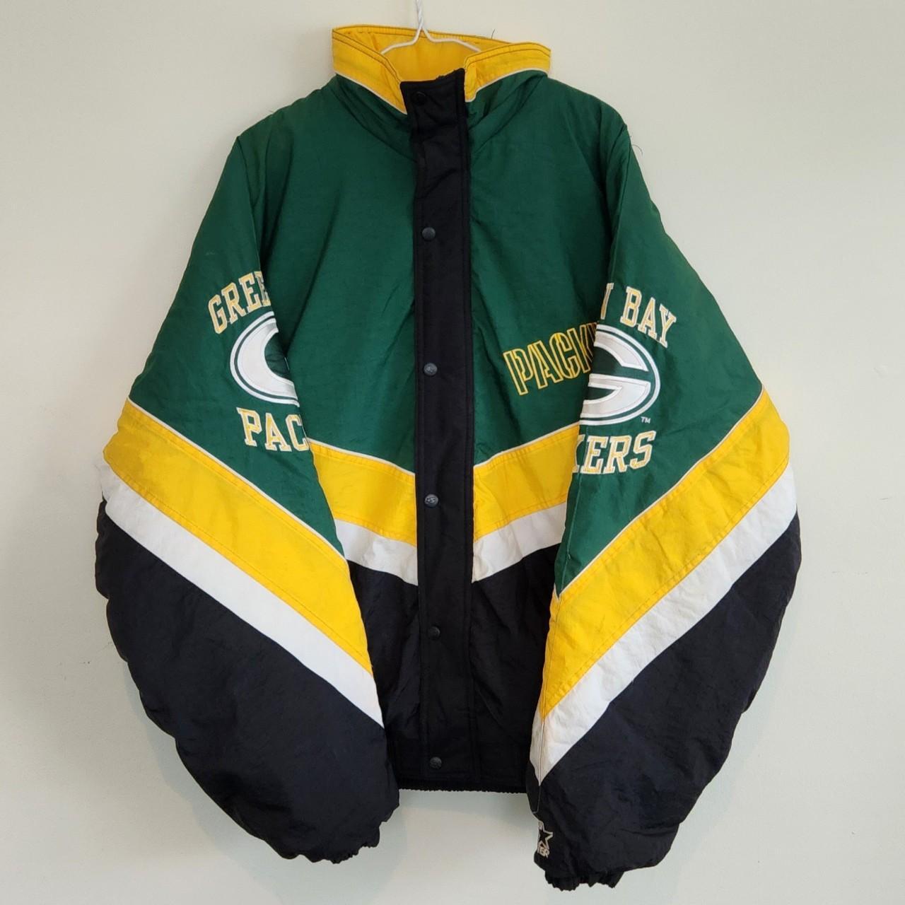 Vintage Starter Pro Line Authentic Green Bay Packers Jacket Puffer Size L