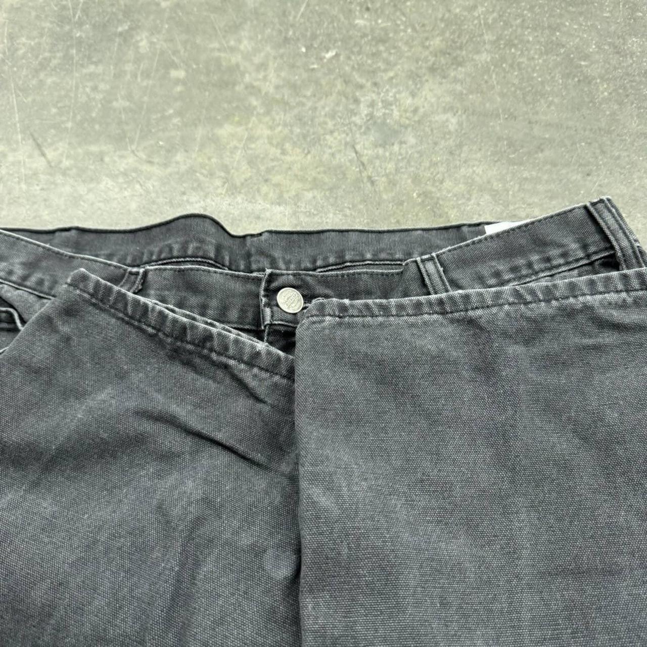 VINTAGE 90s DICKIES FADED BLACK ESSENTIAL WORK... - Depop