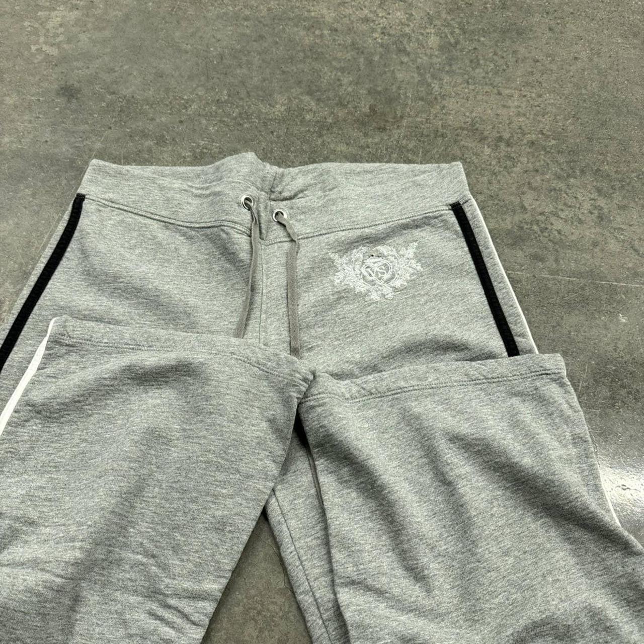 Y2K LADIES FLARE GREY SWEATPANTS -OPEN TO... - Depop