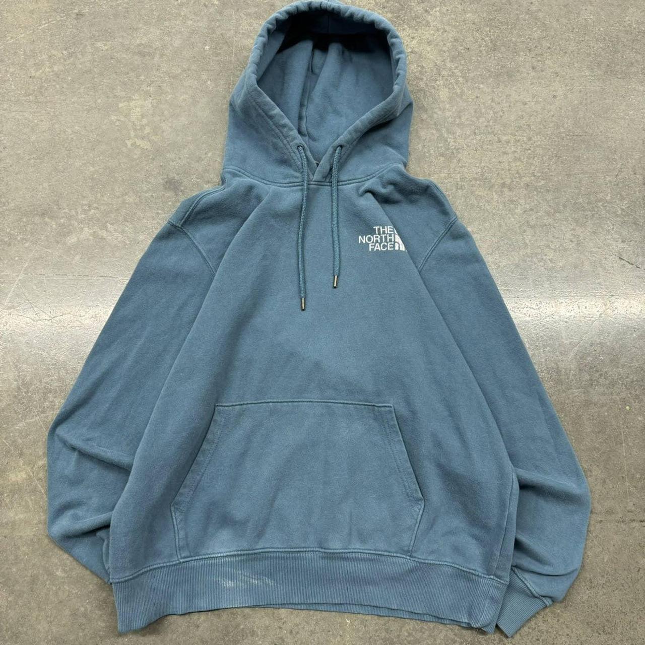 Y2K THE NORTH FACE BLUE ESSENTIAL HOODIE -OPEN TO... - Depop