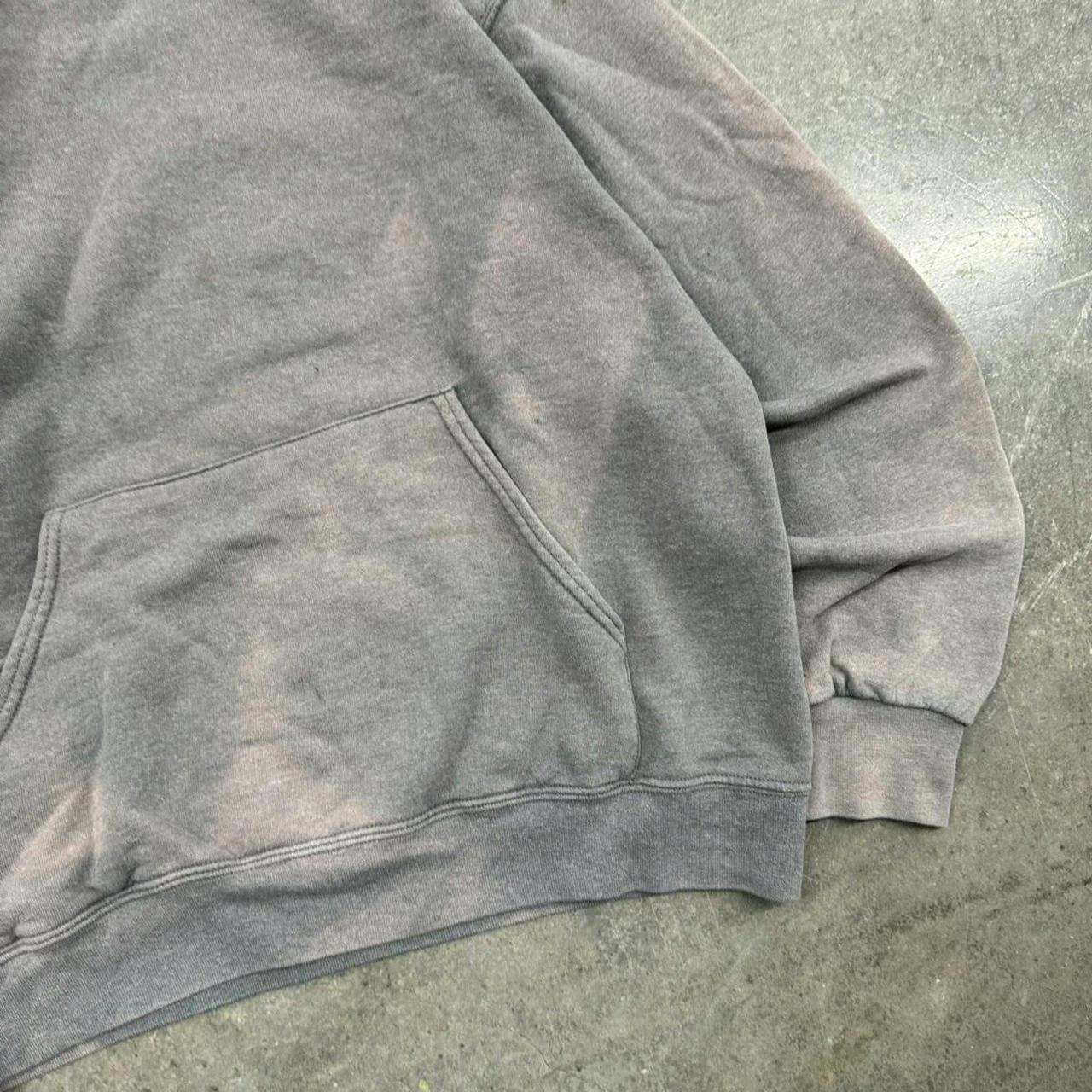 Y2K SUNFADED GREY BLANK HOODIE -OPEN TO... - Depop