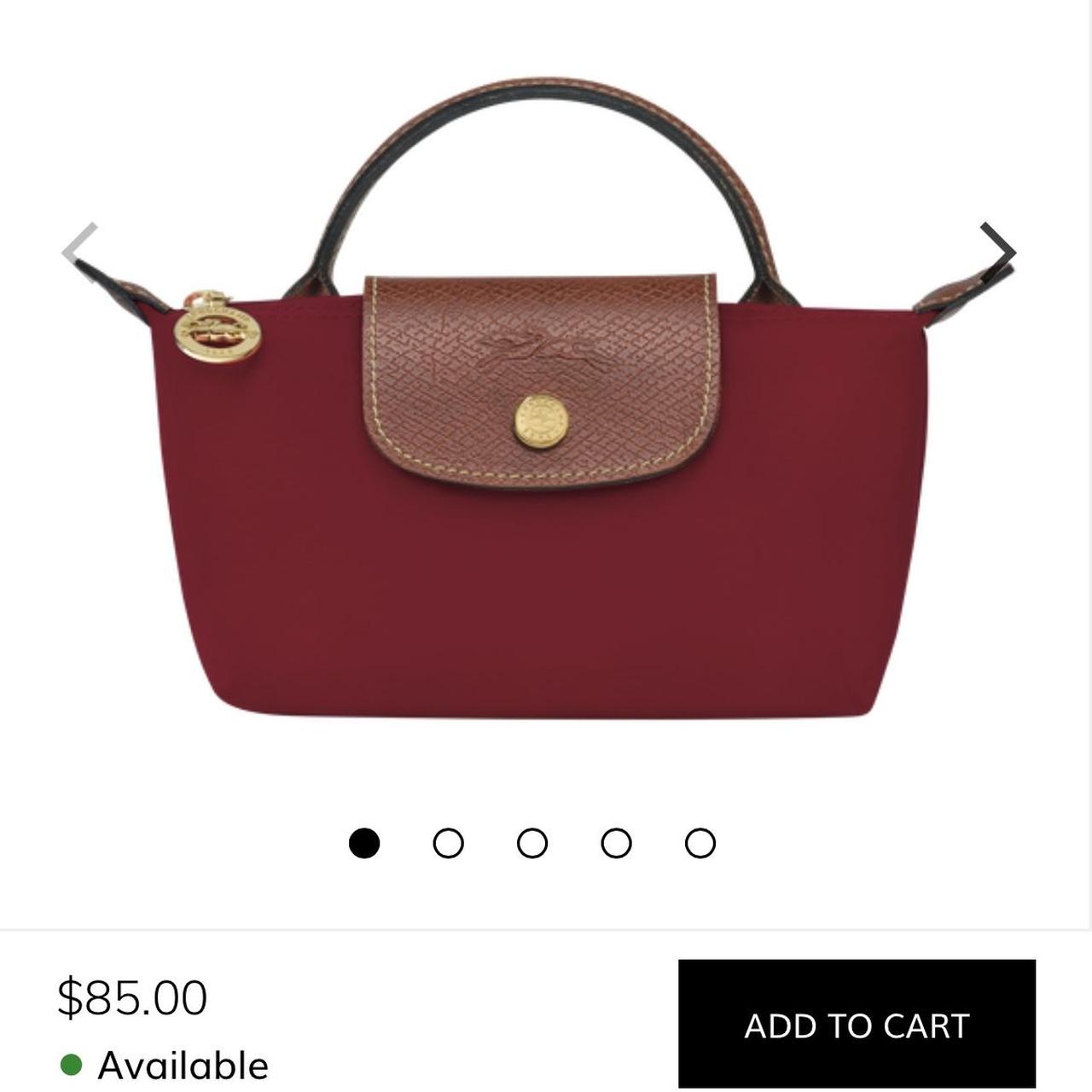 Longchamp Burgundy Mini Le Pillage Bag Depop 4791