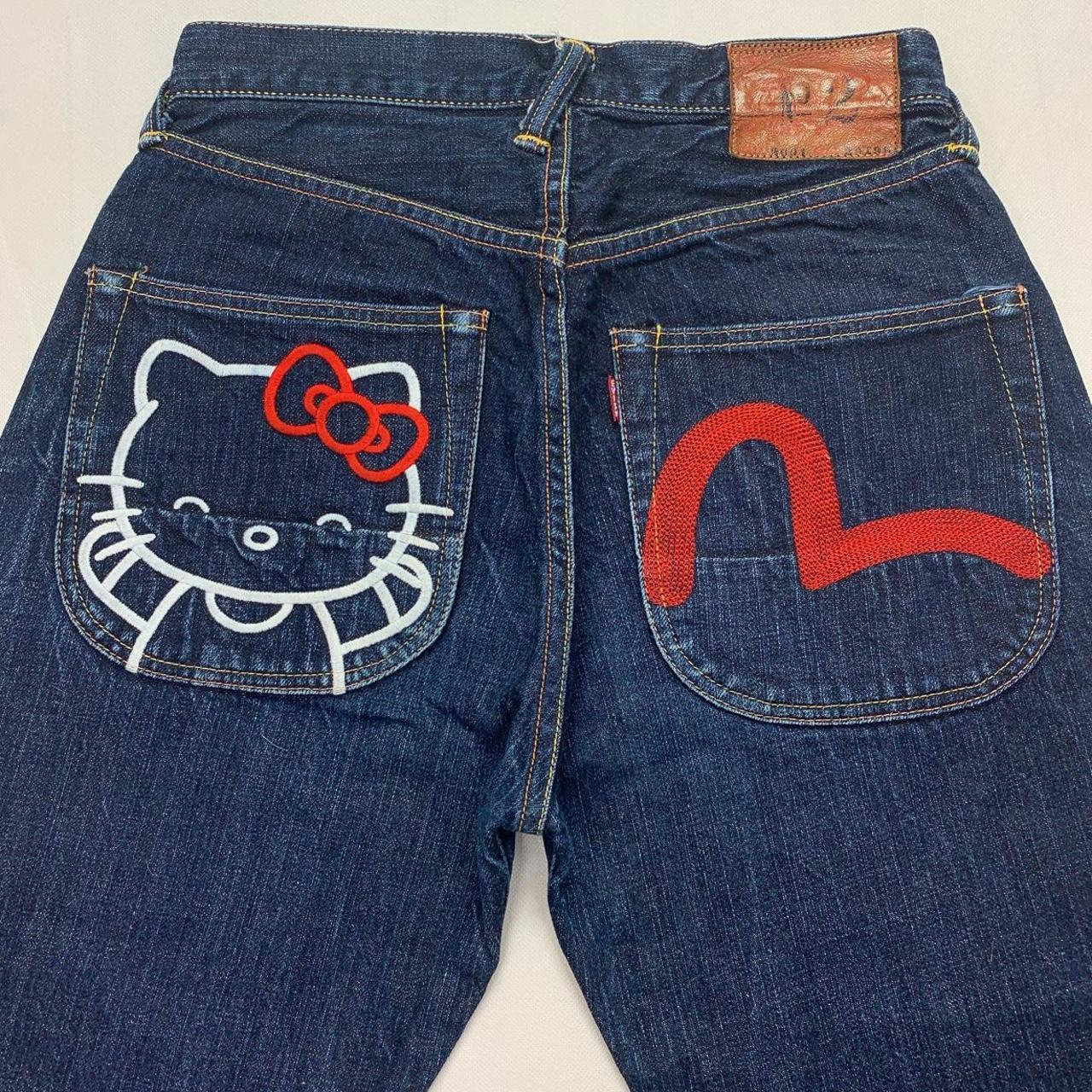 Authentic Evisu X Hello Kitty Embroidered Japanese Depop 0117