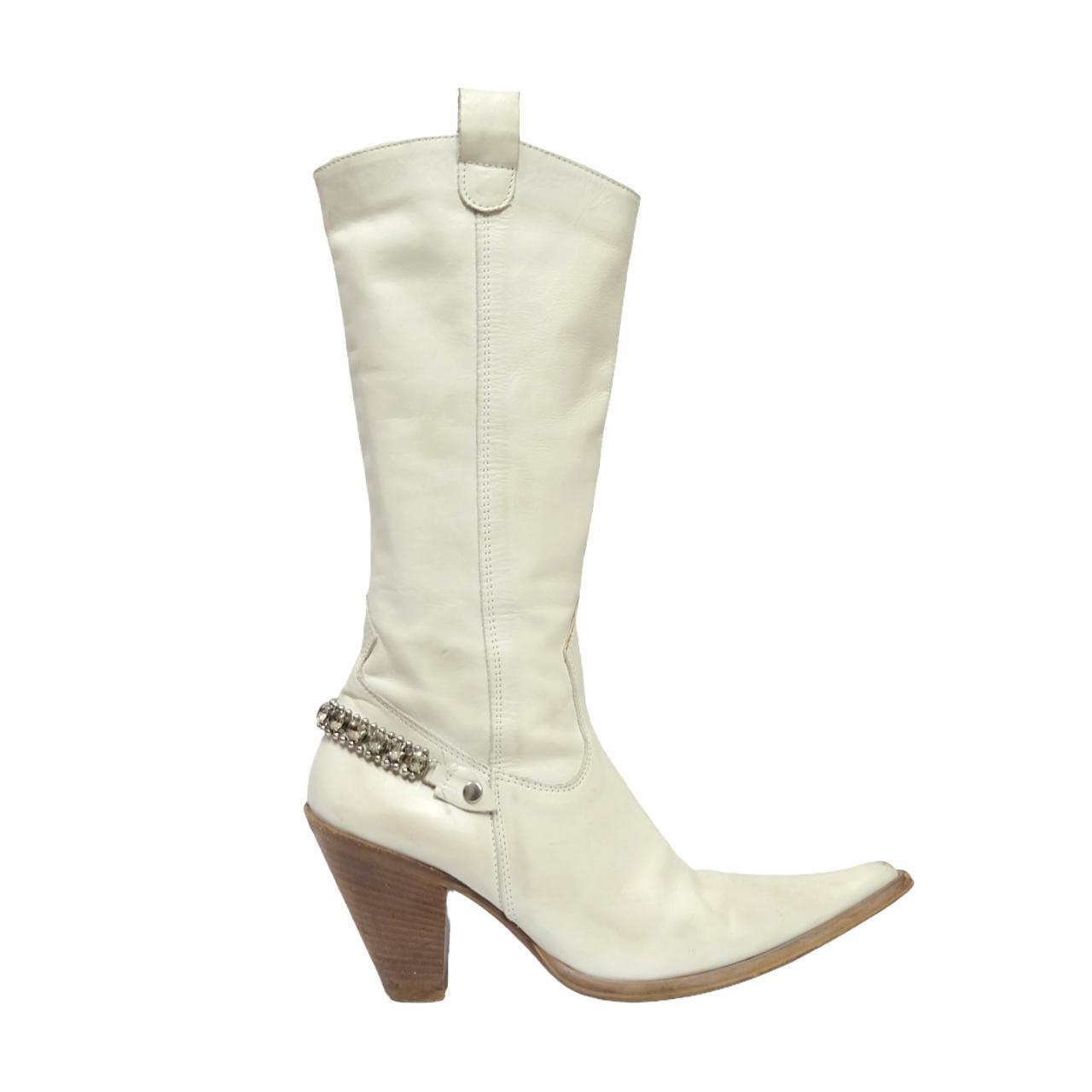 White vintage best sale cowboy boots