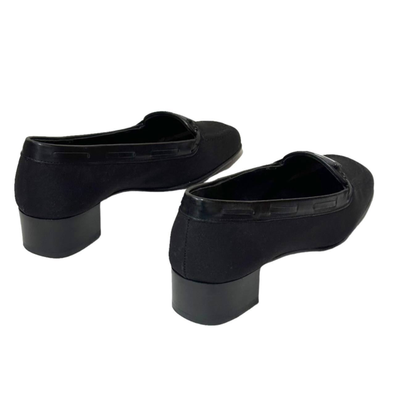 1990's Ferragamo エナメル ローファー 黒 Ferragamo Chunky Leather Penny Loafers | Black | FARFETCH