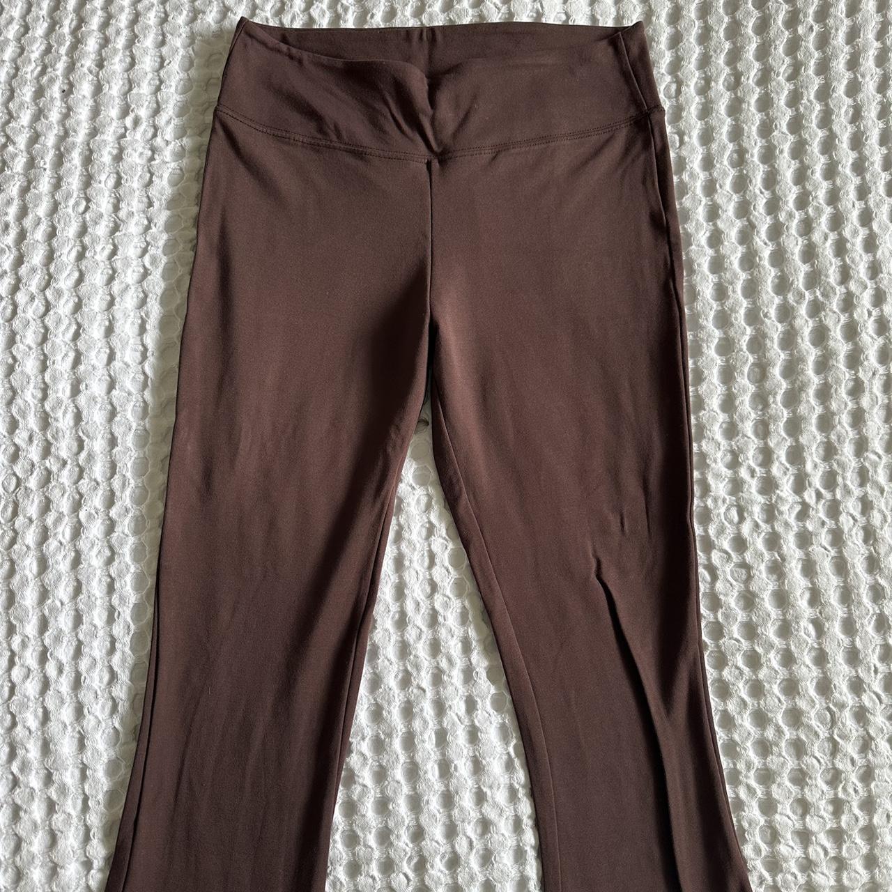 Glassons flared yoga pants - brown No longer sold... - Depop