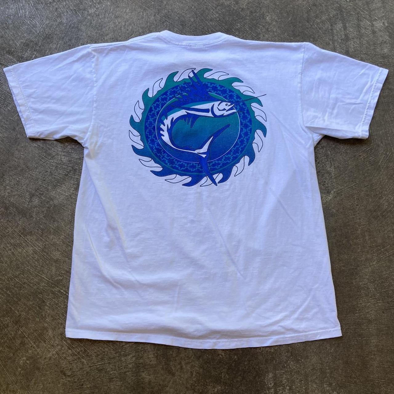 Vintage 90s jantzen sport deep sea fishing marlin... Depop