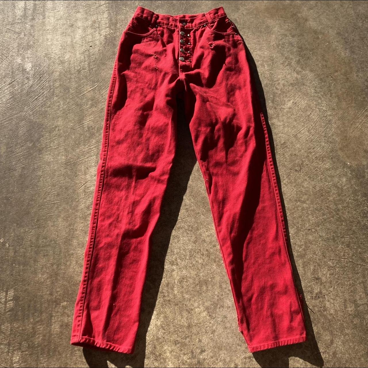 Vintage 70s 80s women’s red roper brand jeans... - Depop