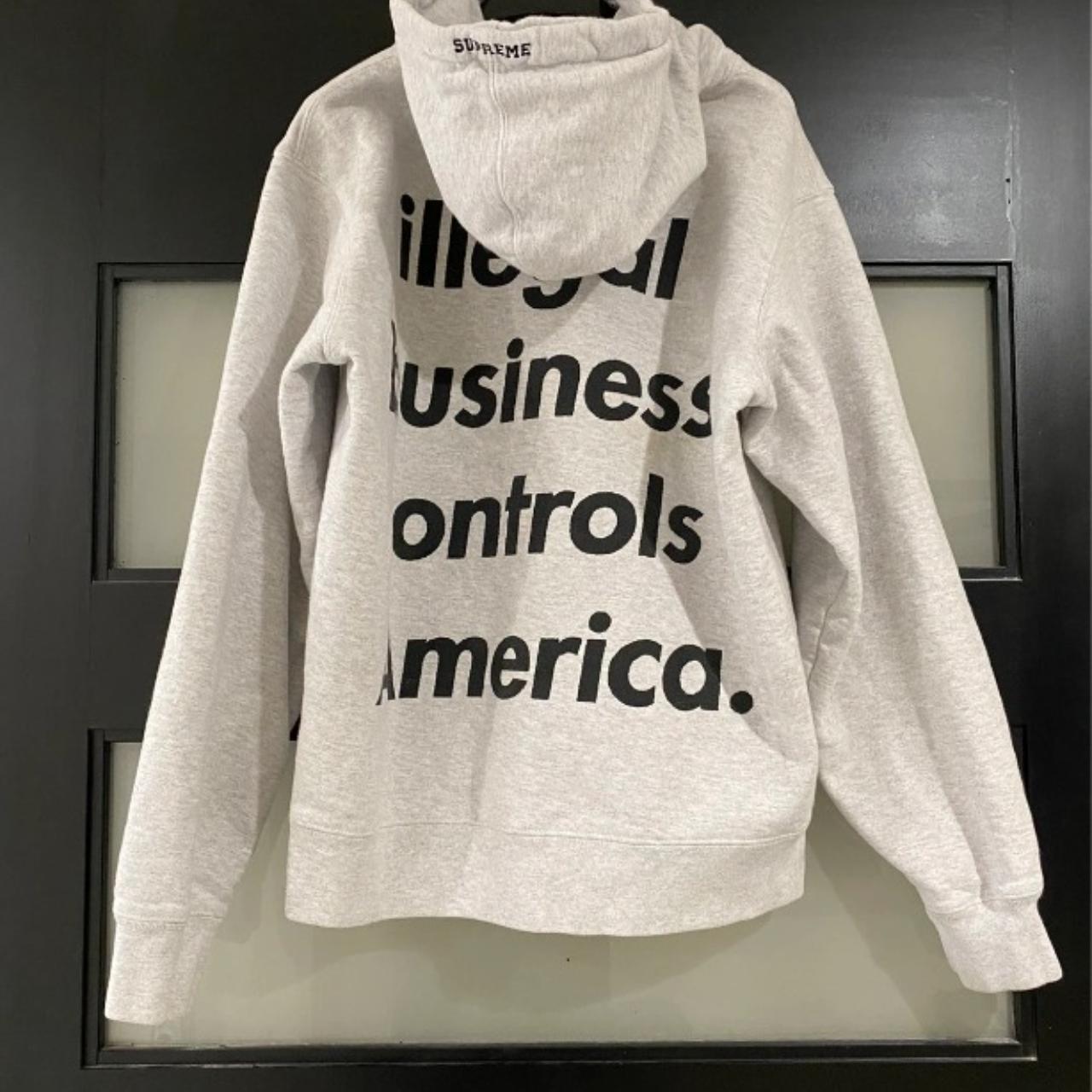 Supreme Hoodie SS18 Illegal Business Controls...