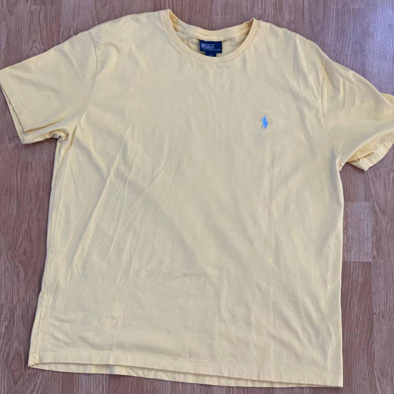 Polo Ralph Lauren T-shirt - Yellow - Men’s size L -... - Depop