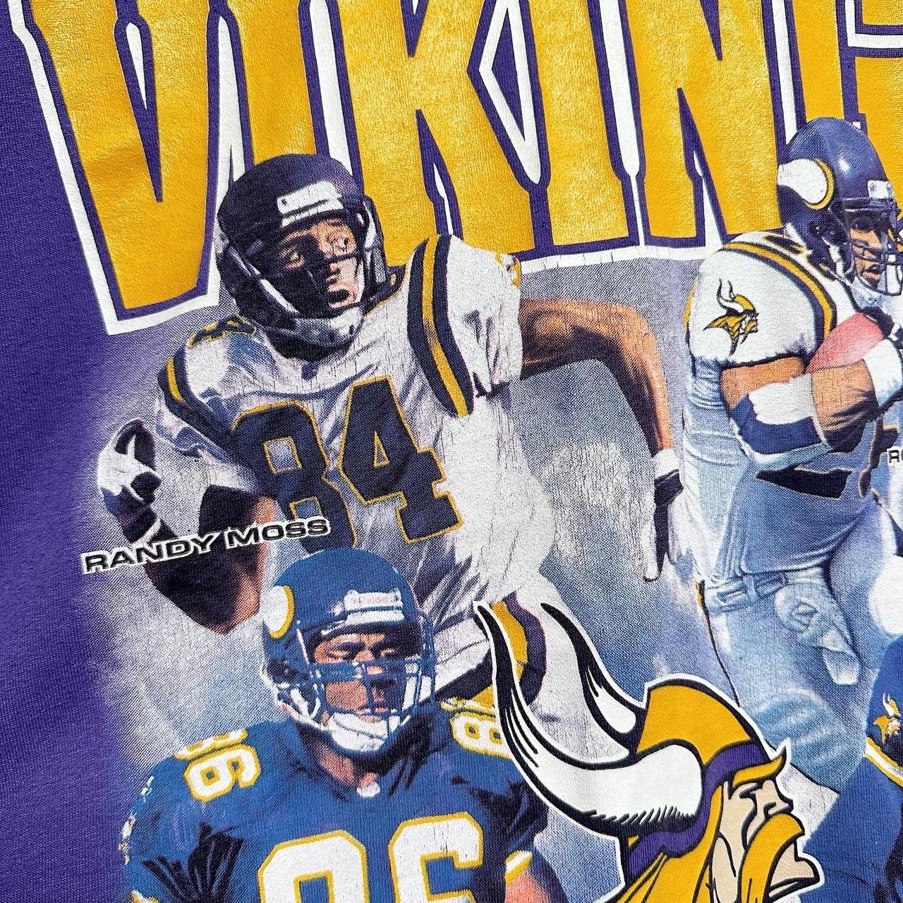 Vintage Minnesota Viking Football Champions 1998 T - Depop