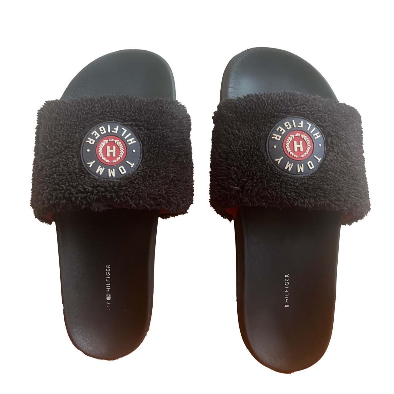 tommy hilfiger black slides