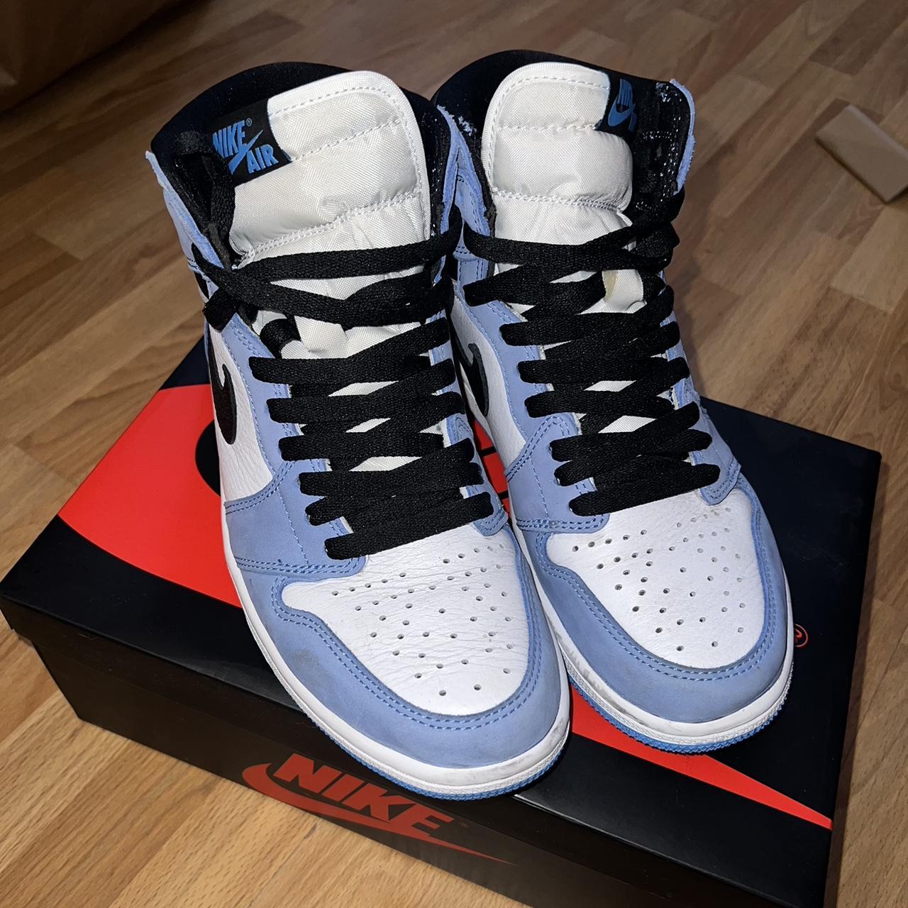 Blue jordans 2024 size 8