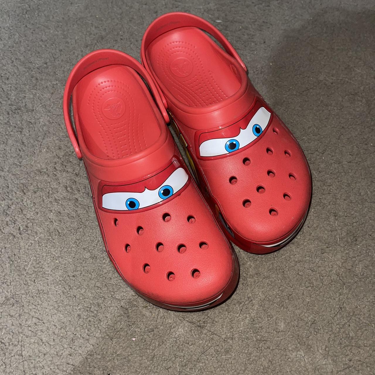 Lightning McQueen Crocs - Depop