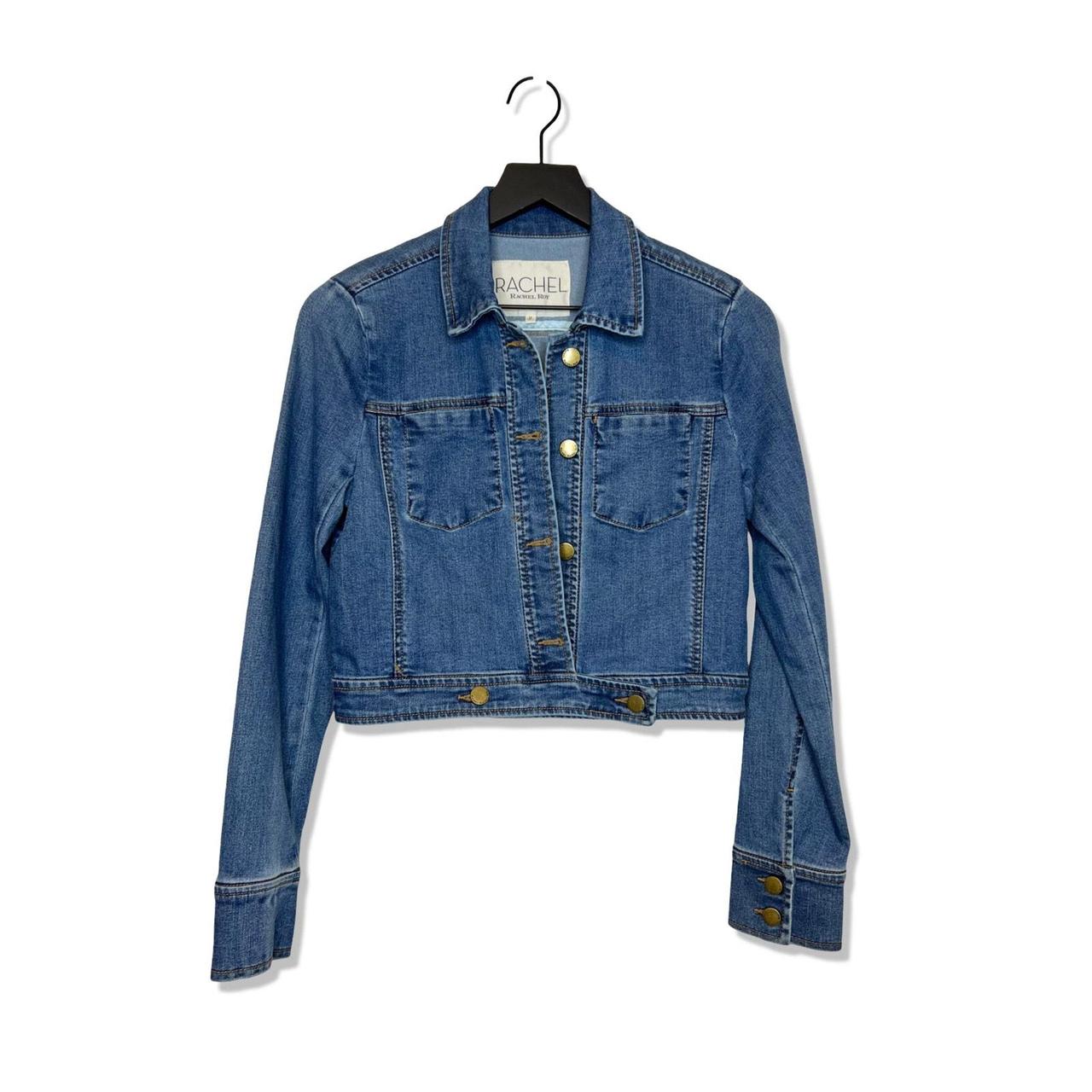 RACHEL Rachel Roy Cropped Denim Jacket Size. Depop