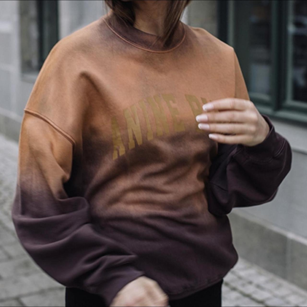 Anine Bing Women's Burgundy And Brown Sweatshirt 