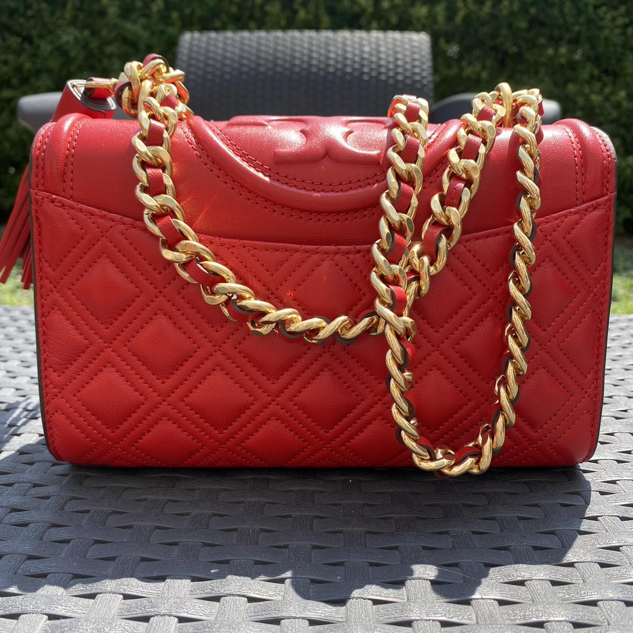 Red Tory Burch Small ADJ Shoulder Bag/ Cross Body | Depop