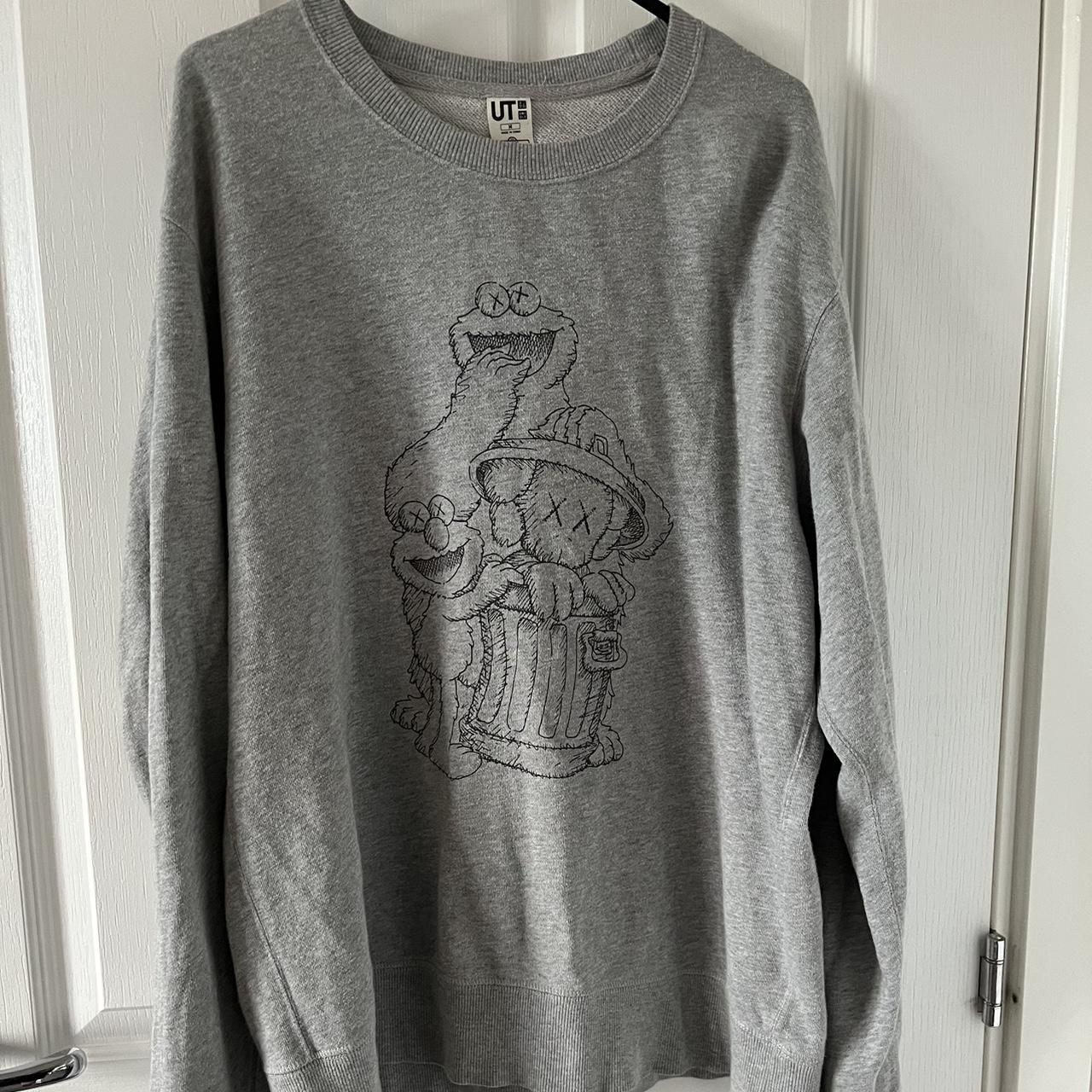 Kaws x Sesame Street x Uniqlo sweatshirt size Depop