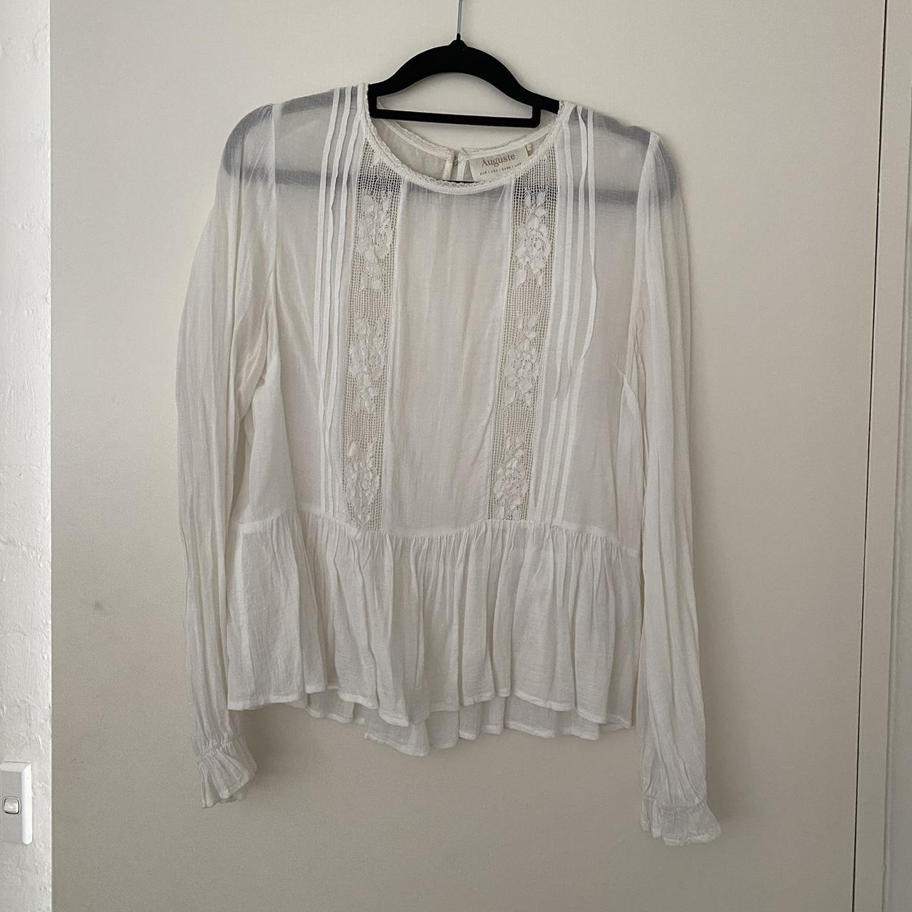 Auguste the label white top. Worn a few times, just... - Depop