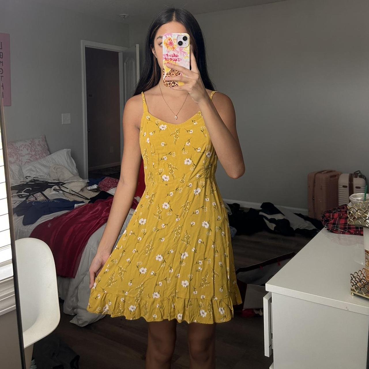 Old Navy yellow dress super cute for summer fits a. Depop