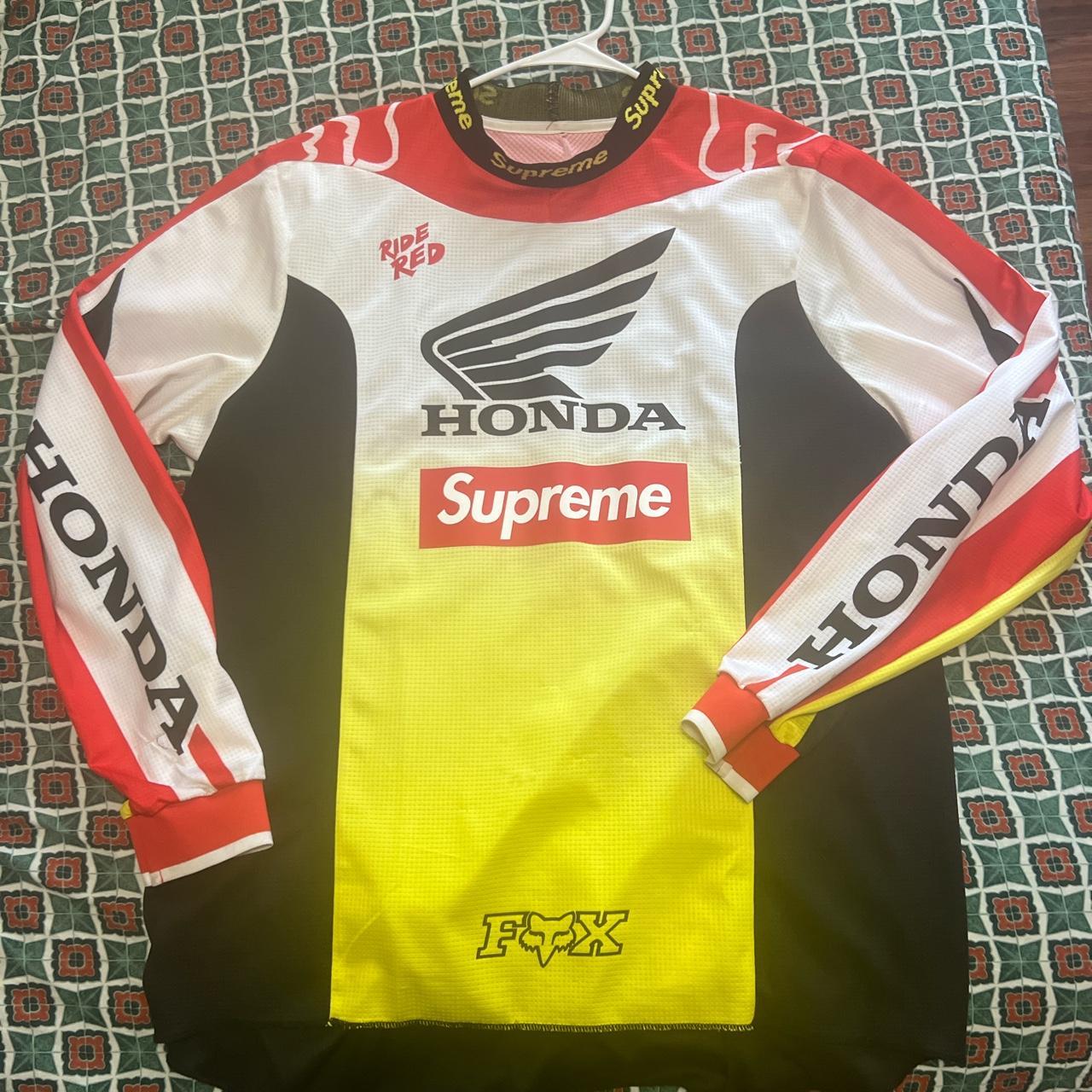 9/10 supreme Honda fox jersey - Depop
