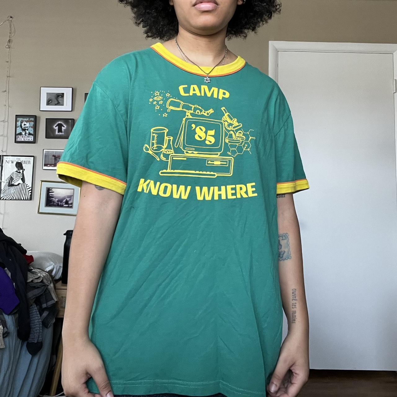 Levi's Men's Green and Yellow T-shirt | Depop