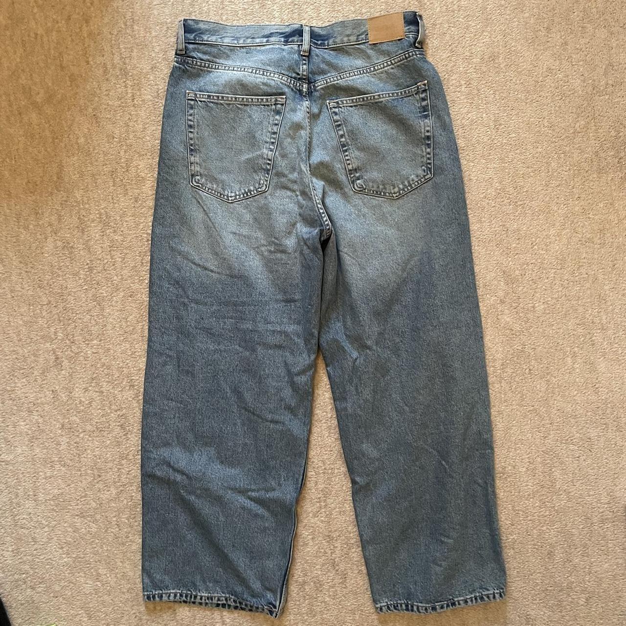 Weekday Astro loose blue jeans Only worn once Size... - Depop