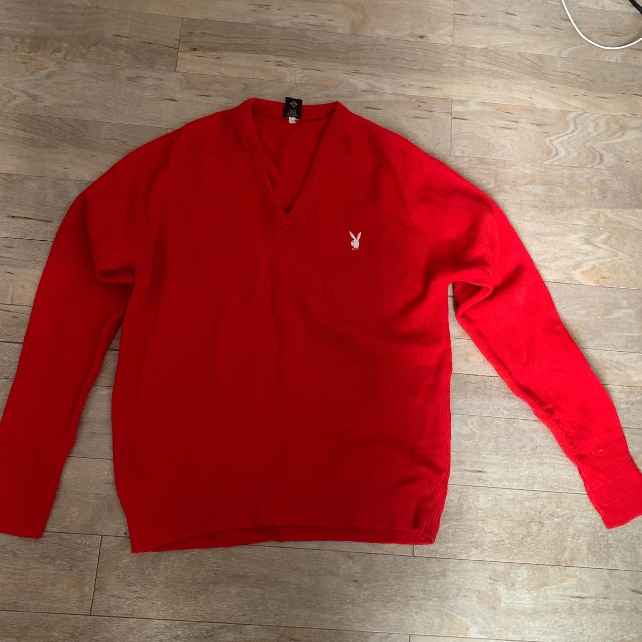 Vintage Red Playboy Jumper👯‍♀️ Size L Worn a few times... Depop