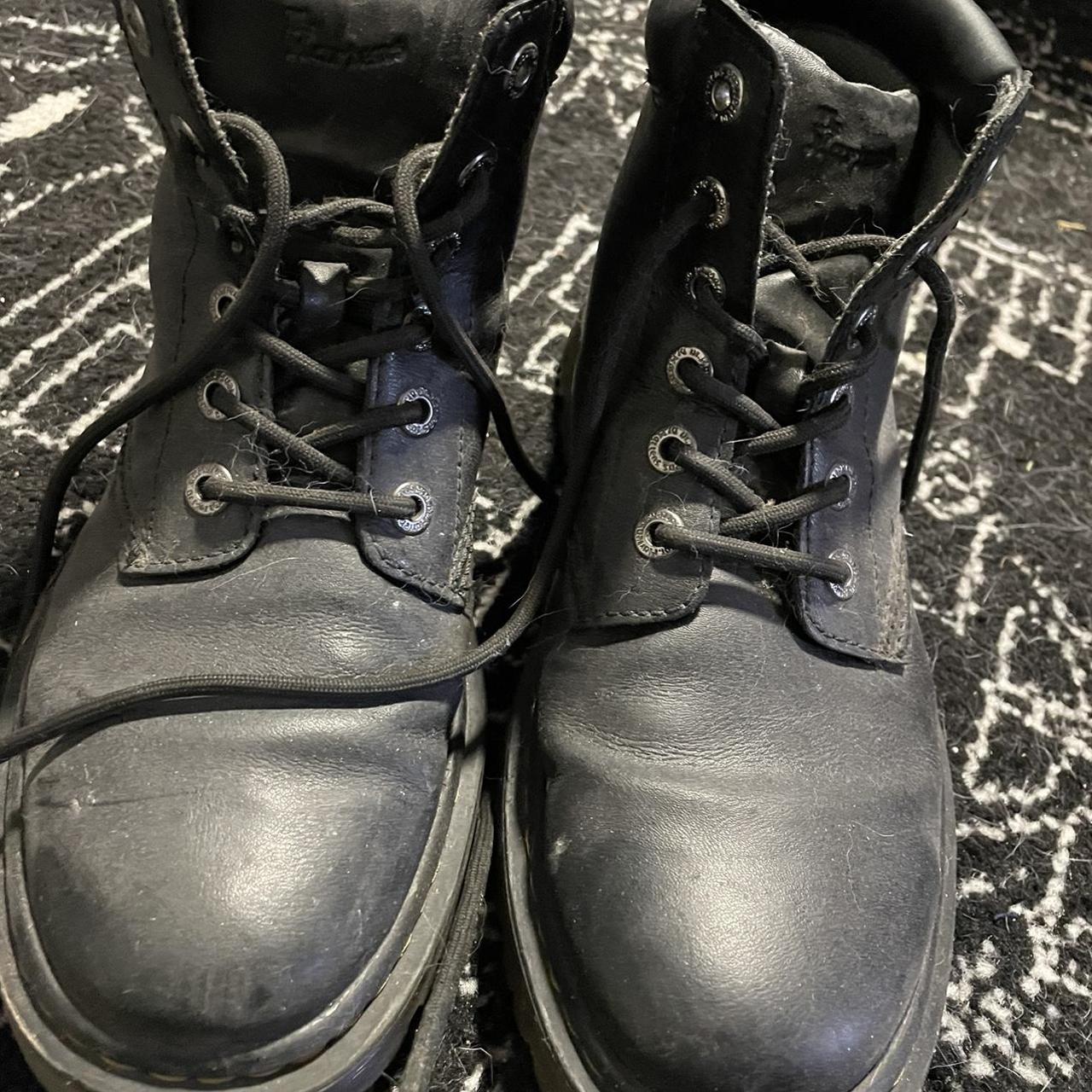 scuffed up non slip doc martens used these while i... - Depop