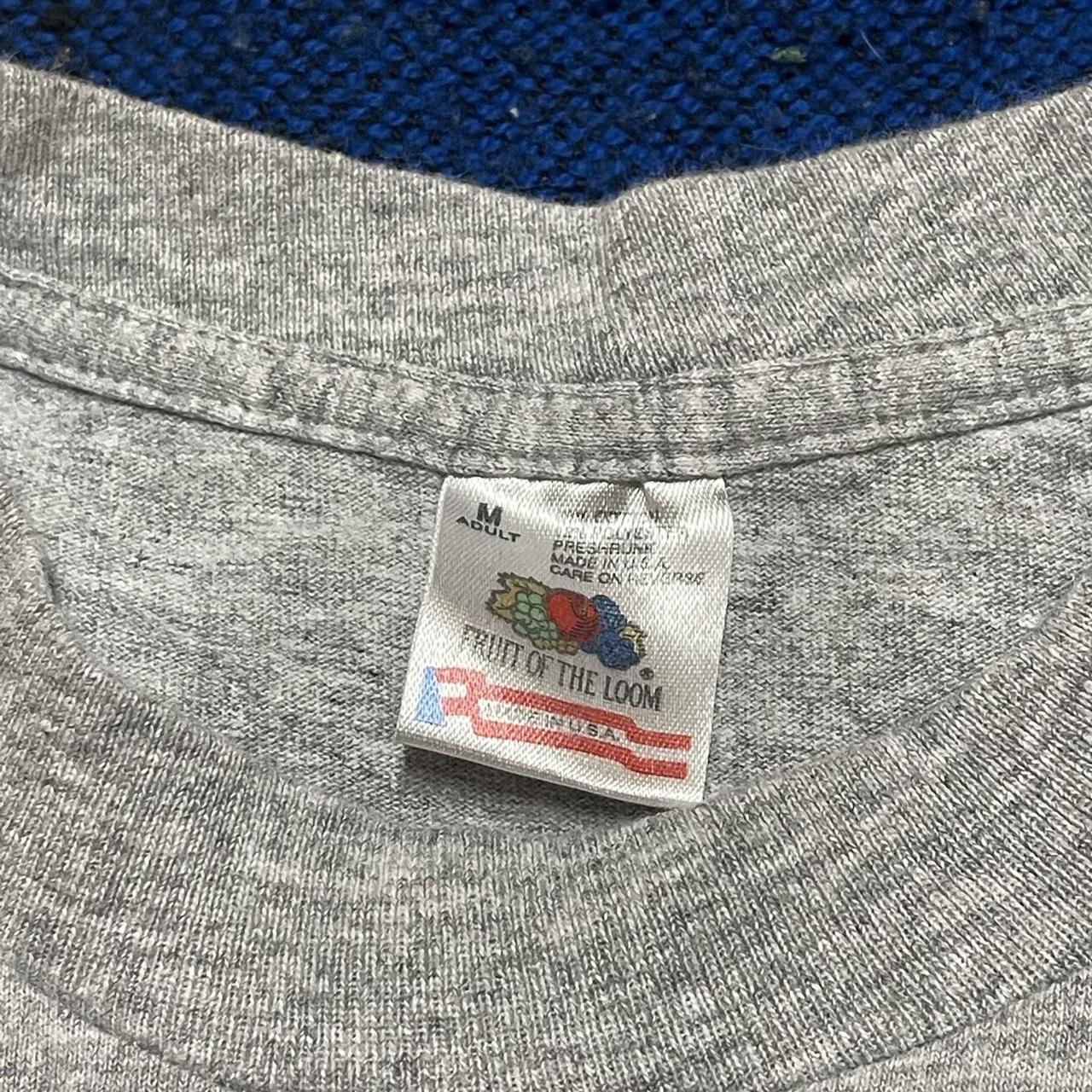 American Vintage Men's Grey and Red T-shirt | Depop