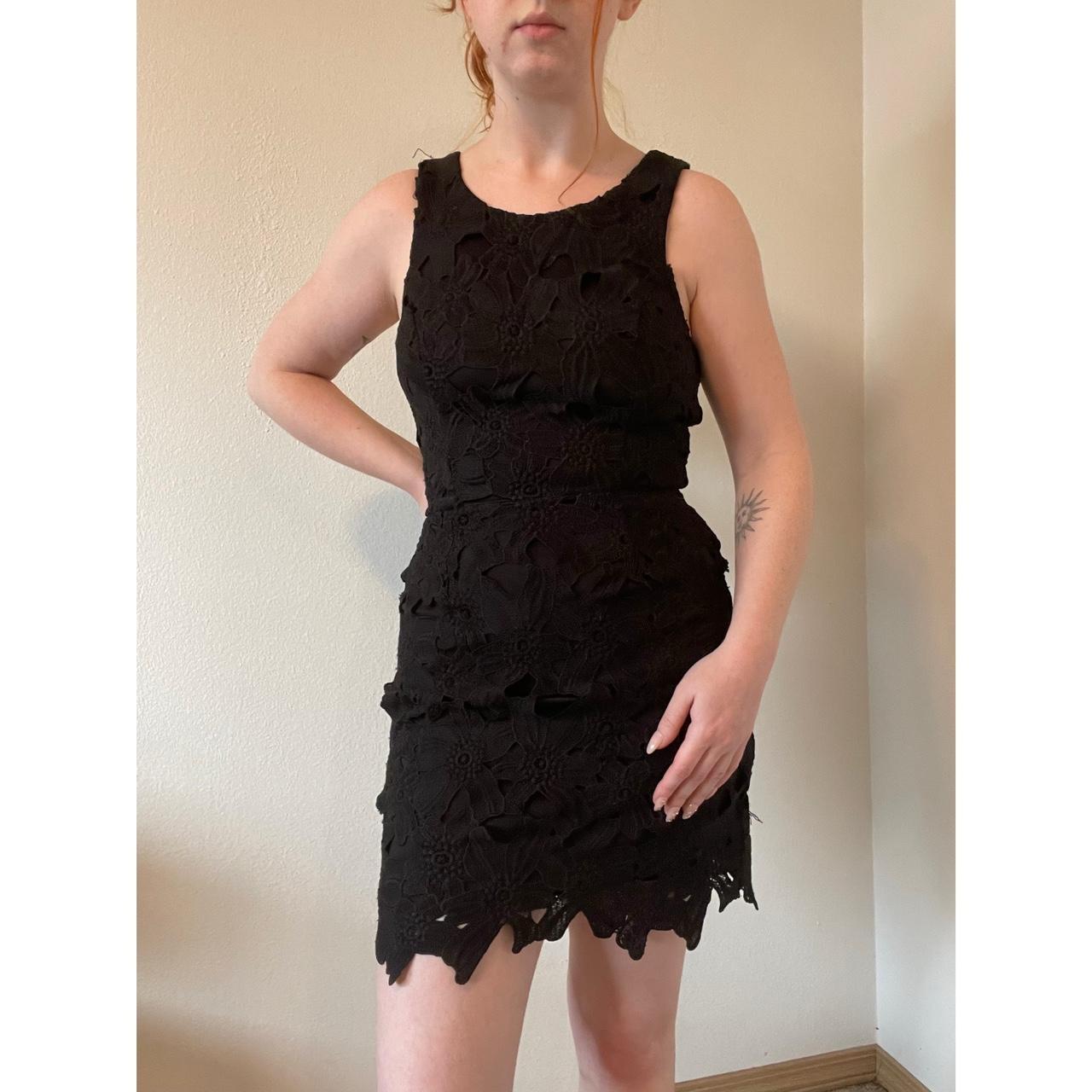 Astr black outlet lace dress