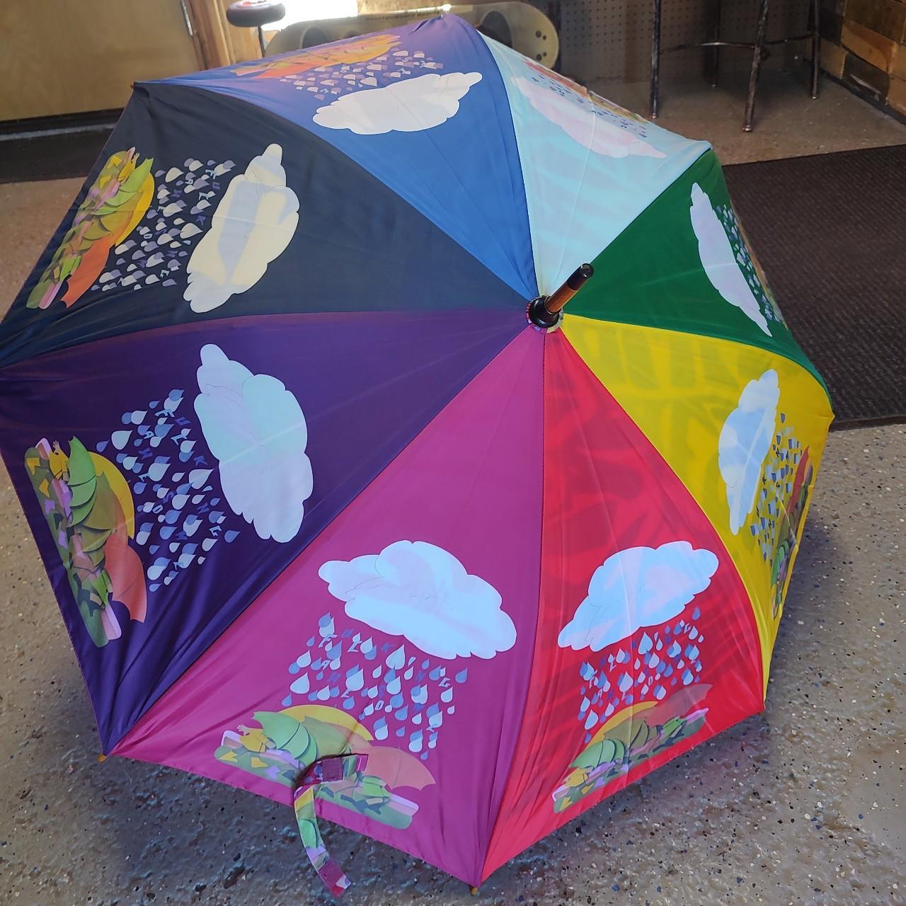 Fucking awesome rainbow print umbrella light damage...