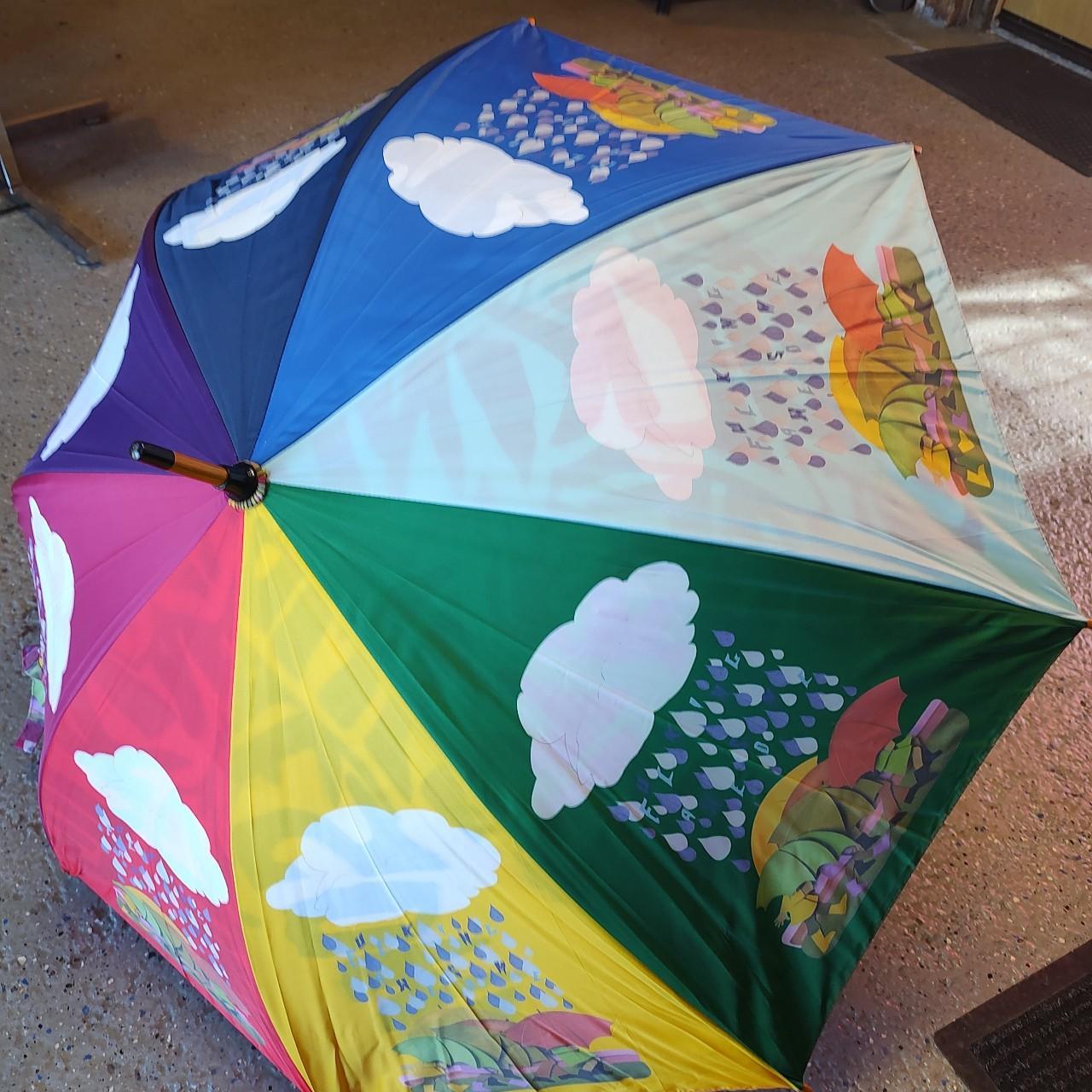 Fucking awesome rainbow print umbrella light damage...